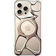 Angry miao Emptiness Phone Case for iPhone 16 Pro Max (Only),MagSafe Compatible 22g Lightweight,Heat Dissipating Ample Protection,(Desert Gold)