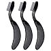 SevenMye Pack of 3 Folding Eyelash Combs, Stainless Steel Teeth Eyebrow Comb Lash Makeup Brush