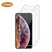 Produktbild iphone XS / X Panzerglas [3 Stück] - [Antikratz Ultra Clear]Ultra-Klar Glasfolie, 9H Glass Folie, 5.8 Zoll, [3 Pack] iPhone X Panzerglas, iPhone XS Schutzglas (2018) (Bruchsicher, Blasenfrei, mit Hülle Verwendbar, Leicht Anzubringen)