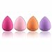 GAXUVI 4pcs Pro Beauty Flawless Makeup Blender Foundation Puff, Multi Shape Sponges