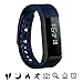 Produktbild Bluetooth Fitness Tracker, OMORC Sport Armband I5 Plus SmartWatch OLED Uhr Aktivitätstracker smart bracelet mit Schlafmonitor, Schrittzähler, Kalorienzähler, SMS Anrufe Reminder-Blau
