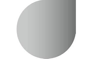 BESTELL_DEIN_BLECH Kamin Edelstahl Funkenschutz Kaminplatte Ofen Bodenplatte 1.4301 (980 mm x 980 mm, Tropfenbogen)