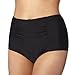 Beach Collection Womens Black High Waisted Bikini Bottoms 14