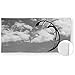 Produktbild Acrylglasbild Acryl Glasbilder 120x60 cm 5mm edel Lenkdrachen Matte Himmel Farbe schwarz weiß, Material Ohne Gravur-Rahmen