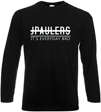 JP03 Long Sleeve Childrens Kids Logang T Shirt Jake Paul Logan Logang JP Youtuber Maverick Team Various Colours (Black, 14-15 Year)