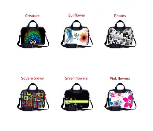 MySleeveDesign Laptoptasche Notebooktasche mit Tragegurt f  r 13 3 Zoll   14 Zoll   15 6 Zoll   17 3 Zoll - VERSCH  DESIGNS - Paris Stamp  15 
