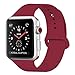 Produktbild GIPENG Für Apple Watch Armband 38mm 40mm, Soft Silikon Classic Sportarmband Ersatz Uhrenarmbänder für iWatch Series 4, Series 3, Series 2, Series 1(Rosered, 38SM)