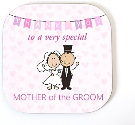 Mother of the Groom 'Thank You' Coaster Fun Novelty Wedding Keepsake Gift
