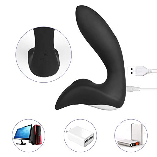 Gaoyantong 12 Velocidades Vibrartort Control Remoto Inalámbrico Wave-Motion Prostata Masajeador G SPO-TT-er Vinrator Amal Tóy para Hombres Mujeres Parejas