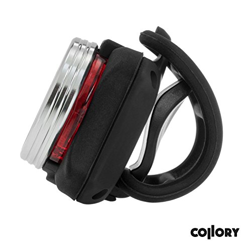 Collory wiederaufladbares Akku LED Lampen-Set (je 3 LEDs) | Akku aufladen über micro USB | Kinderwagen-Beleuchtung | 4 Licht-Modi-Einstellungen | Einfache Montage (Clip-On) | Blinklicht | Ultrahell - 3