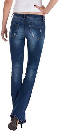 Fraternel women's jeans trousers boot-cut used mid waist