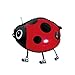 Produktbild 1Stck Cute Cartoon Animal Pet Walking Folie Luftballons Hochzeit Geburtstag Party Dekorationen Supplies Kids Toys - Beetle red