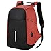 Produktbild CTQE Laptop-Rucksack Männer Anti Theft Rucksack USB Lade 15,6 Laptop Rucksack Multifunktions Wasserdichte Reiserucksack Frauen Hohe Qualität Schultasche, Rot