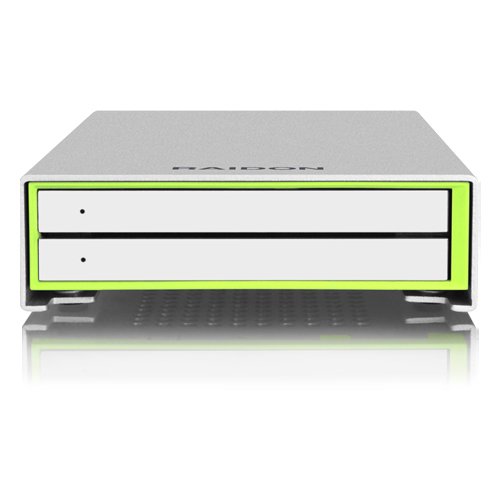 Raidon GR2660-B3 Externes USB 3.0 RAID-System für 2x 2,5″ (6,35 cm) SATA HDD/SSD mit SATA III und UASP Unterstützung, trägerloses Design silber - 2