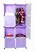 Kurtzy® Wardrobe Organizer Storage Rack for Kids and Women Clothes Cabinet Bedroom Organiser Boxes with 8 Doors and Shelf RS.2499.00