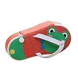 Cosanter Creativa Caja de Lápiz de Diseño de Zapatillas de Patrón de Ranas para Estudiantes...