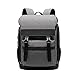 Produktbild GONGFF Laptop-Rucksack Männer 17,7 Zoll Wasserdichte Reise-Business-Rucksack mit USB-Ladeanschluss und Kopfhöreranschluss Freizeit Business College Laptop Rucksack,Gray