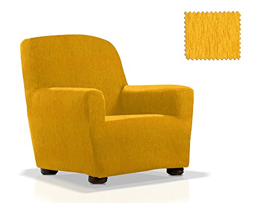 JM Textil Housse Fauteuil élastique Haber Taille 1 Place (de 70 à 110 cm) Couleur 05 (Couleurs variées Disponibles)