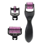 MagiDeal 3 in 1 Dermaroller Hautpflege Skin Roller Set für Gesicht und Körper - Ultimative Therapie zur Reduzierung von Dehnungsstreifen, Falten, Akne-Narben, Cellulite, Haarausfall, große Poren, Augen Beutel Micro-Needle Skin Roller - 0,5 + 1,5 + 2,0 mm