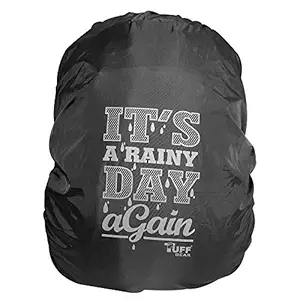 TUFFGEAR Its a Rainy Day Again Black Rain & Dust Cover with Pouch for Laptop Bags and Backpacks