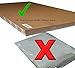 66 x 28 x 5 cm NightyNite  Luxury Natural Moses Basket Mattress, Coir and Lambswool  with Waterproof Protection