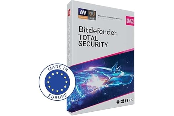 Bitdefender Total Security | 5 dispositivos | 1 año | PC/MAC/iOS/Android | Código de activación enviado por correo postal