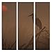 Produktbild JP London 3 Panels bei 16 in von 48 in ltcnv1 X 1011088 JPL und riccardo Braga, eine Marke New Day Nature Sihouette Dawn Storch Vogel Triptychon 3 große insgesamt Schwerer Galerie Wrap Leinwand, extra groß