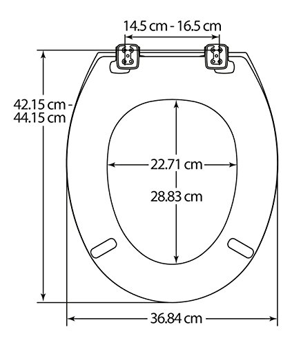 Bemis Toilettensitz New York STA-TITE 4100CPT aus Formholz, mit verchromten Scharnieren, weiß - 5