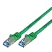 Produktbild Ligawo Patchkabel Cat.7 S-FTP PiMF RJ45 Cat6A Stecker für Netzwerk/Internet Anschluss (0,5m) - grün