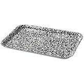 IKEA Sunumluk Mini Tepsi 20x28 Cm Siyah-Beyaz Melamin Laminat