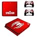 Produktbild THTB Playstation 4 Slim + 2 Controller Aufkleber Schutzfolien Set - Spiderman (4) /PS4 S