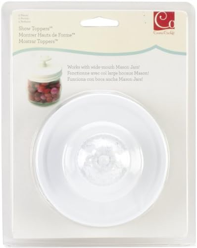 Cosmo Cricket Advantus Mason Jar with White Lid and White Knob Sold in Singles