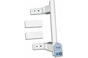 ANAKEL HOME Türgriff Ersatz 7430668 passend für Liebherr Kühlschrank, Kühlschrankgriff | inklusive 2 Zierkappen, Weiß, 21 cm