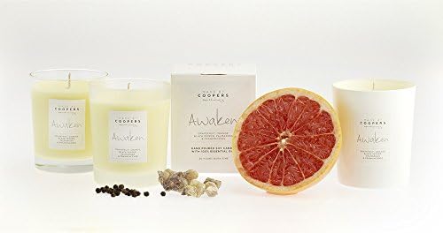 Made By Coopers Awaken Natural Soy Candle, with Essential Oils Grapefruit & Orange (170g)