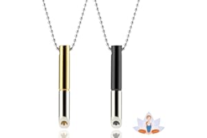 Lucktao Angstlinderung Halskette Achtsam,Meditations Atemhalskette,Atem Halskette,Angst Relief Items, Angst Halskette,Stress Relief Mindful Breathing Halskette,für Herren Damen Meditation Entspannung…