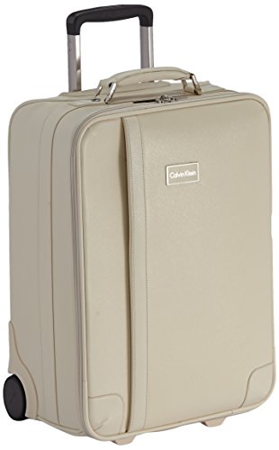 Calvin Klein Laptop Rollkoffer, 55 cm, 44 L, Beige