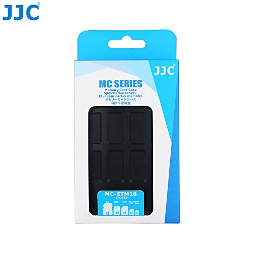JJC Multi Memory Card Case MC-STM18 Speicherkarten Schutzbox für 6 x SD, 6 x Micro SD, 2 x SIM, 2 x Micro SIM, 2 x Nano SIM Cards – extreme Wasserdicht und Stoßfest Box Safe Tasche Etui Aufbewahrungsbox Hülle - 7