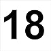 Produktbild 3 mal Nummer "18 " hochwertige Zahlenaufkleber, schwarz, wetterfeste, 10 cm hoch, aus Hochleistungsfolie, ohne Hintergrund, Zahlen, Nummer, Mülltonne,Mülltonnen, Uahlenaufkleber, Hausnummer, Briefkasten, Aufkleber