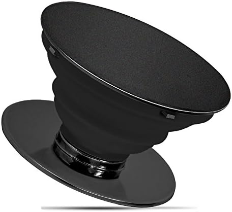 iAmotus Pop Out Phone Grip and Stand, Multi-Function Aluminum Mobile Phone Holder for iPhone 8, iPhone X, Note 8, Smartphones and Tablets (metal-black)