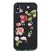 Produktbild Misteem Retro Hülle für iPhone XR Muster [Blumen Turm], Schwarz Extra Dünn Licht Bunt Softcase in TPU Silikon Shell Stoßfest Schutzhülle für Apple iPhone XR Matt Black