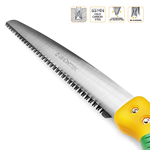 GRÜNTEK Gartensäge Handsäge BARRAKUDA 300 mm, Baumsäge mit gehärteten Zähnen und Kunststoffhalfter. EINFÜHRUNGSPREIS mit Zufriedenheitsgarantie ! - 5