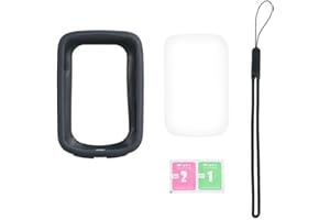 YJDOORPLAY Funda protectora para ordenador de ciclismo iGPSPORT BSC200/300, de silicona, impermeable, con película HD, color negro