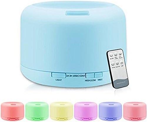 Aroma Diffuser Air Purifier with 7 Colour LED Lights Essential Oil Diffuser 300mL UltrasonicHumidifier Mist Control, Waterless Auto Shut-Off, 4 Timer Settings,