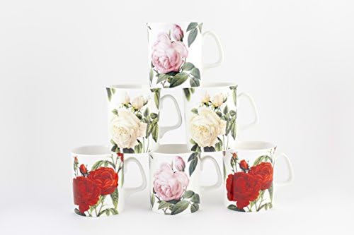 FINE BONE CHINA SET OF 6 SMALL ROSE CHINTZ MUGS NEXT DAY DELIVERY FREE IN UK