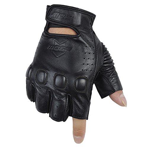 LDFN Allaperto Finger Gloves Mezza Resistente allUsura Protezione Anti-Scivolo per Lesecuzione di Guida Sci Skating Arrampicata,A-L Abbigliamento