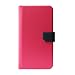 Produktbild Fenice Diario Case Klapptasche für Apple iPhone 7 Plus/6S Plus, Lenovo K900, Microsoft Lumia 640 XL uvm. - pink/navy [Für 5,5" | Innovative Magic Tape Halterung |  Magnetverschluss | Kartenfächer] - M001PNNVUNI6
