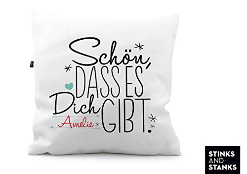 Kissen Damen mit Name KS174 (40 x 40 cm)