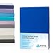Produktbild Etérea Jersey Spannbettlaken Blau, 90x200 cm - 100x200 cm | Serie Comfort | 100% Baumwolle Spannbetttuch