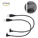 Produktbild TV Stick Kabel,Kabel für Fire TV Stick,LANMU USB 90 Grad Winkelstecker Power Kabel Stromkabel Ladekabel Datenkabel für Chromecast/Roku Streaming Stick (2 Pack)