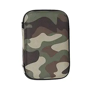 GadgetBite External Printed Hard Drive Disk Enclosure Portable Carrying Case Cover Pouch Casing for 2.5-Inch Hard Drive (Army Green)